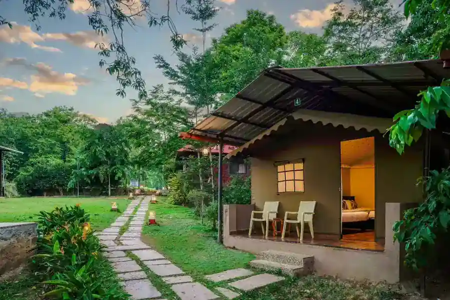 Maharaja cottage with garden view and natural surroundings